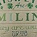 LINKWELL St. Patrick's Day Pillow Cover 18x18 inches Green Burlap Throw Pillow Case Seat Cushion Cover CC1242