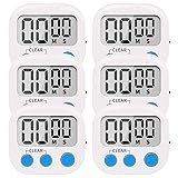 LinkDm 6 Pack Small Digital Kitchen Timer Magnetic