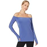 Norma Kamali Women's Long Sleeve Off Shoulder Top