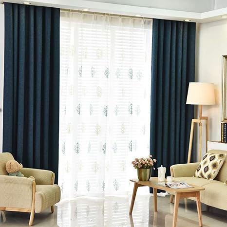 Eastery Curtains With Eyelets Opaque Curtains Linen Loops Country