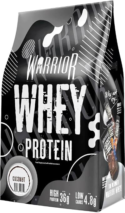 Warrior Whey Protein Powder 1kg Coconut High Protein Shake 36g