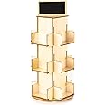 ODOXIA Sticker Display Stand | Tabletop Rotating Stand Wood | Sticker Display Stand for Vendors | Retail Organizer Rack | Sticker Holder Organizer Display | Greeting card Display Stand