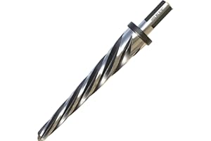 MACXCOIP 9/16" Bridge Construction Reamer, M2 HSS Taper Chucking Reamer Drill Bit with 5-Spiral Flutes Design for Steel, Alloy, Aluminum, Wood and Plastic