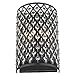 Design Classics Modern Crystal Bronze Wall Sconce