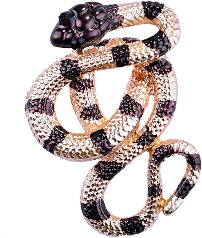 PONCTUEL ESCARGOT Vintage Snake Shape Pins Brooches Female Jewelry Retro Antique Party Dress Costume Brooche Accessories for Women