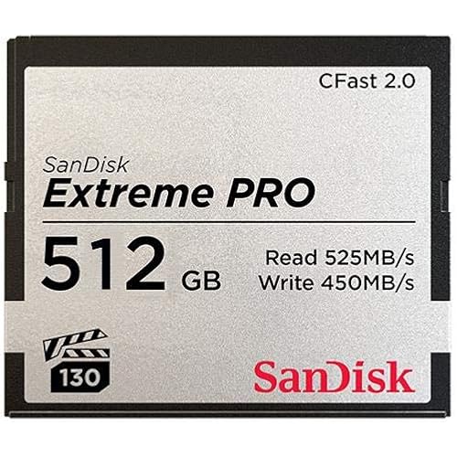 SanDisk Extreme Pro 512 GB CFast Card Model SDCFSP-512G-A46D