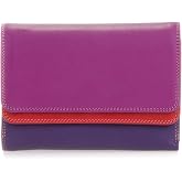 mywalit Double-Flap Wallet Leather Purse | 6 Credit Card Slots | ID Window, Coin Pockets &amp; Pen | Sangria Multi | Classy &amp; Compact Accessory for Men &amp; Women | Perfect for Everyday Use