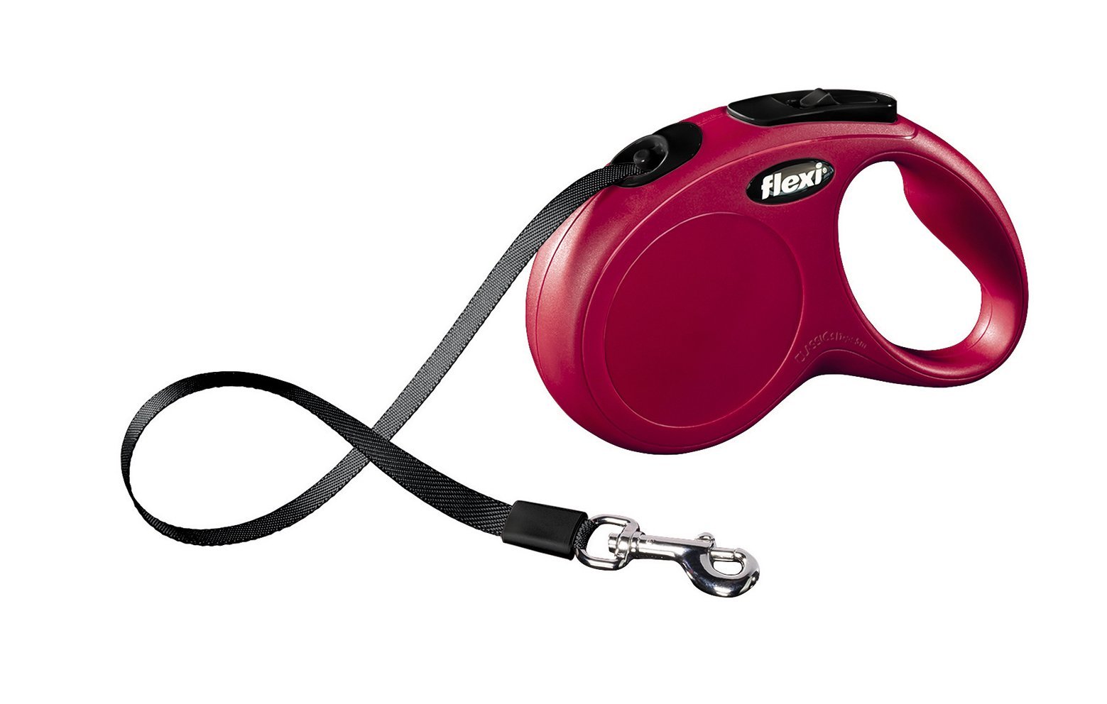 FLEXI New Classic Retractable Dog Leash (Tape), 16 ft, Small, Red โ image 1