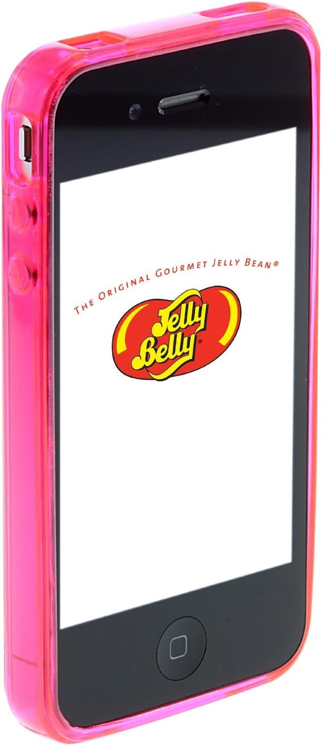 jelly belly clip on scented gel rubber case cover for iphone 4 4s bubble gum