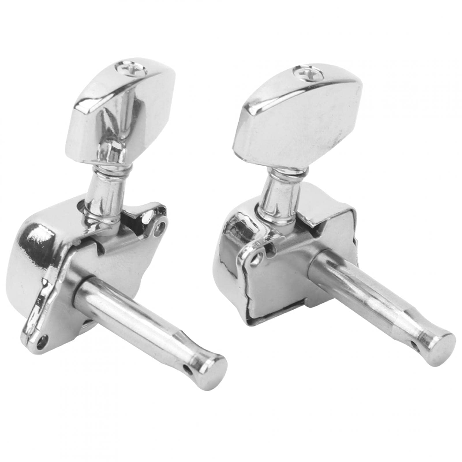 Lazimin Guitar String Tuners, 6pcs Guitar Tuning Pegs 3R 3L Semiclosed String Tuners Machine Head Professional Parts for Fix Strings and Improve the Sound of Strings