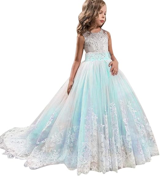 Toddler Little/Big Girls Dresses Floral Print Tie Knot Back