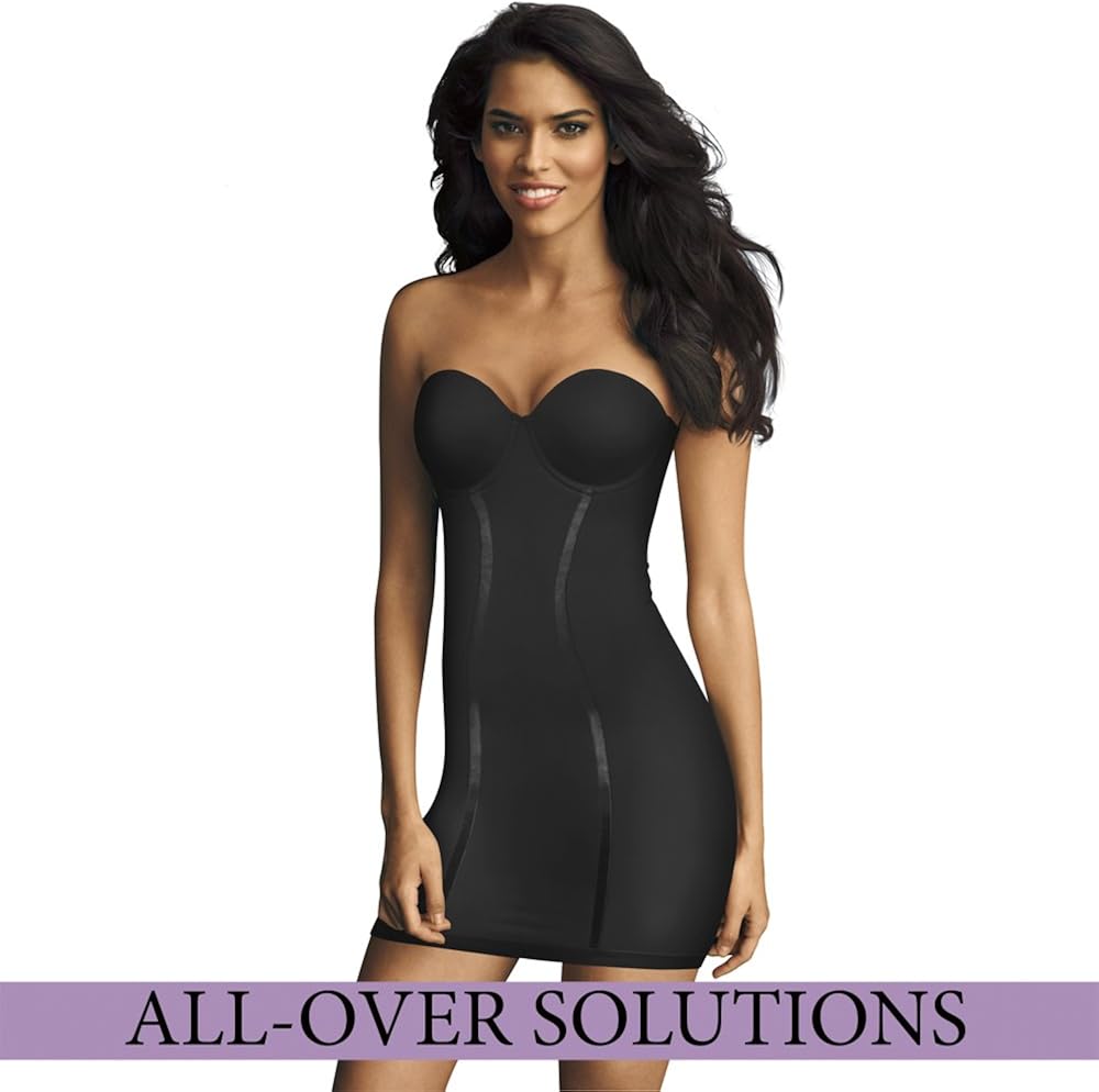 Maidenform Flexees Women's Shapewear Strapless Full Slip at  Women’s Clothing store: Shapewear Slips