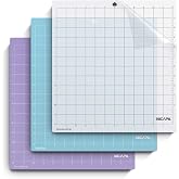 Nicapa Replacement Cutting Mat for Silhouette(12x12 inch 3pack-Standardgrip、Lightgrip、Stronggrip) Adhesive&amp;Sticky Non-Slip Flexible Square Gridded Cut Mats Set Matts Vinyl Craft Sewing Cloth