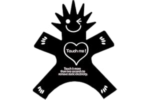 OLUAGE Anti Static Sheets Static Guard Reduce Static Shock Sparknon-X Man (Black)