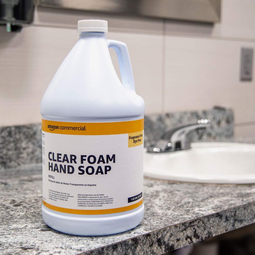 Commercial Clear Foam Hand Soap Refill, 1-Gallon, 2-Pack: Industrial & Scientific