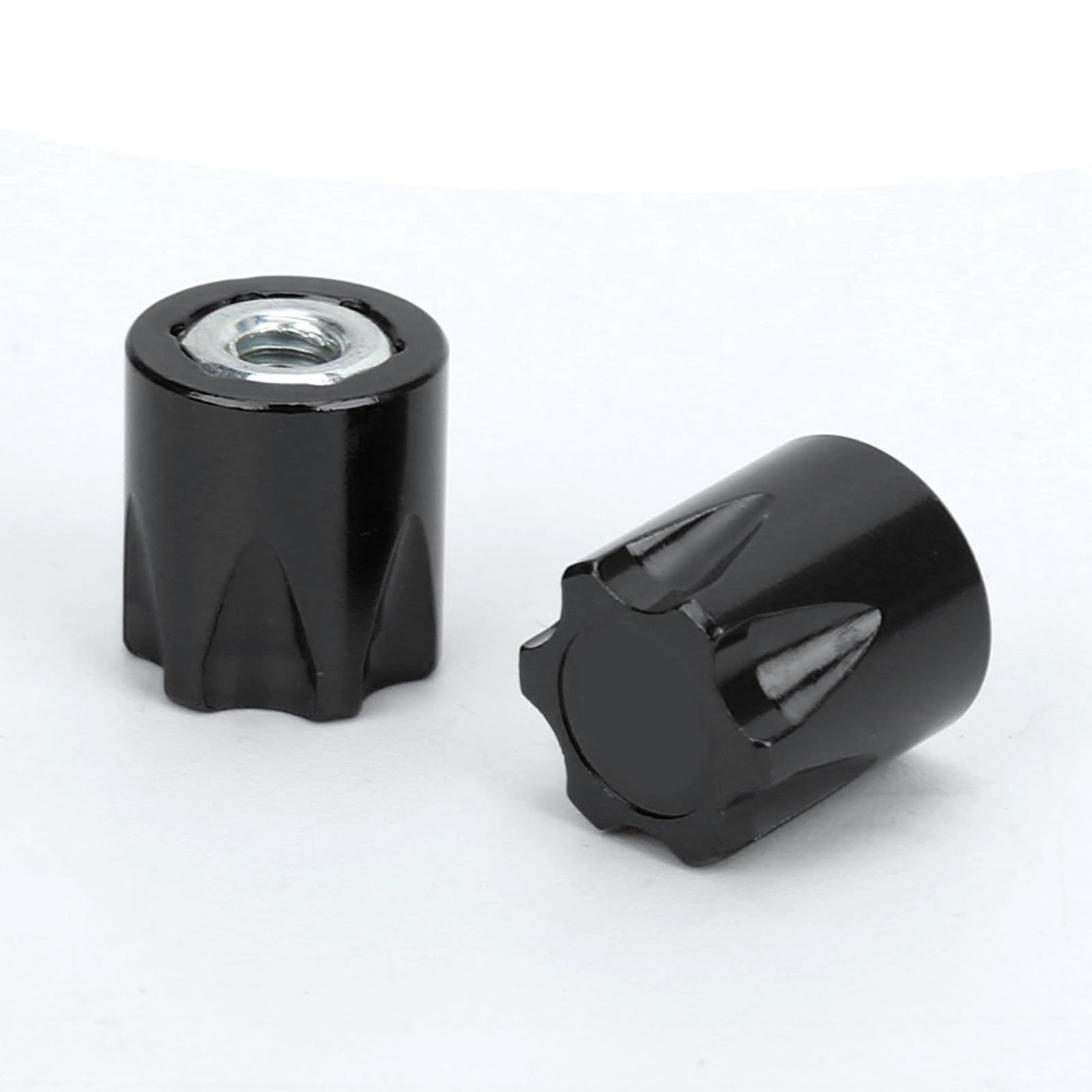 RC Wheel Rim, 4 PCS M4 Wheel Rim Center Cap Nut Compatible with Traxxas TRX4 Axial SCX10 90046 D90 Remote Control Car(Black)