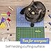 Self Healing Cutting Mat - Double Sided (Green/Blue) - Professional - 5 Layers - Rotary Blade Compatible - For Arts, Crafts, Sewing, Handmade - A4 (9x12 inch).
