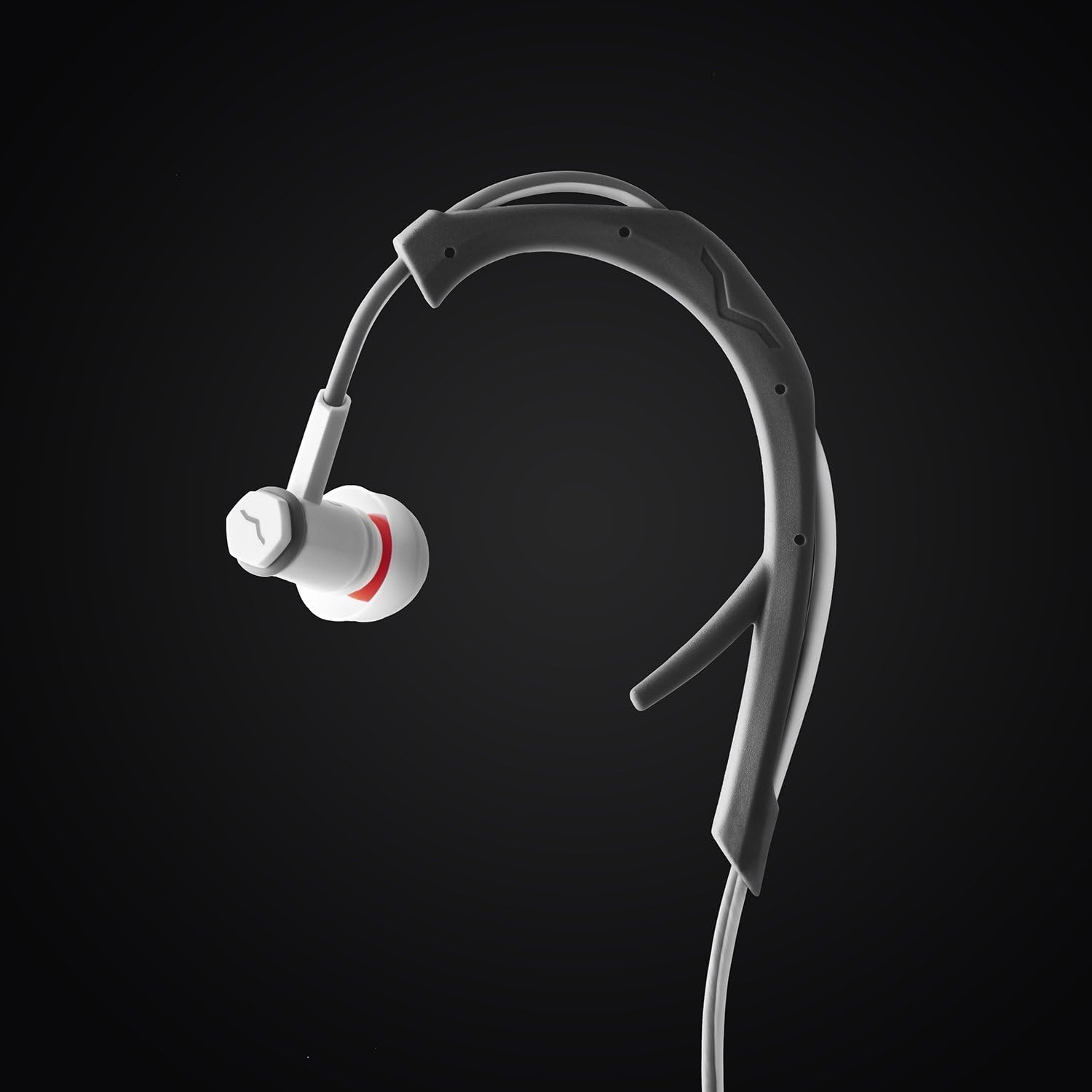 V-Moda Forza In-Ear Hybrid Sport Headphones with 3-Button Remote and Microphone - Apple Devices, White - Image 5