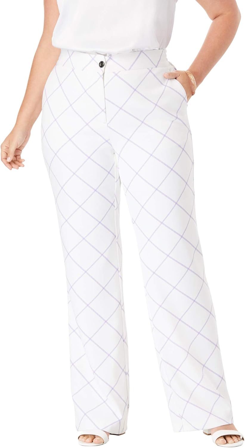 plus size bootcut trousers
