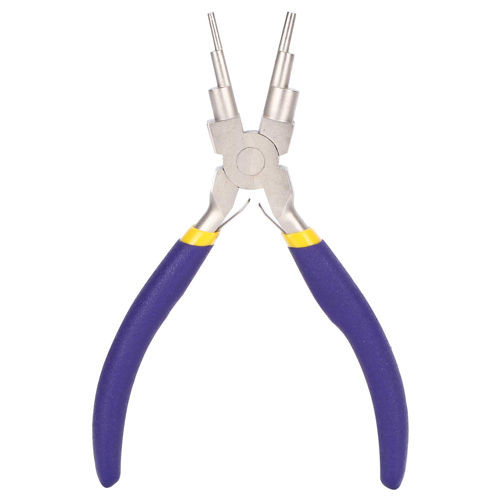 Jewelry Pliers，Round Nose Carbon Steel Jewelry Making Hand Tool for Repair Wrapping Crafts Supplies Purple Handle Tool Handcraft Tools