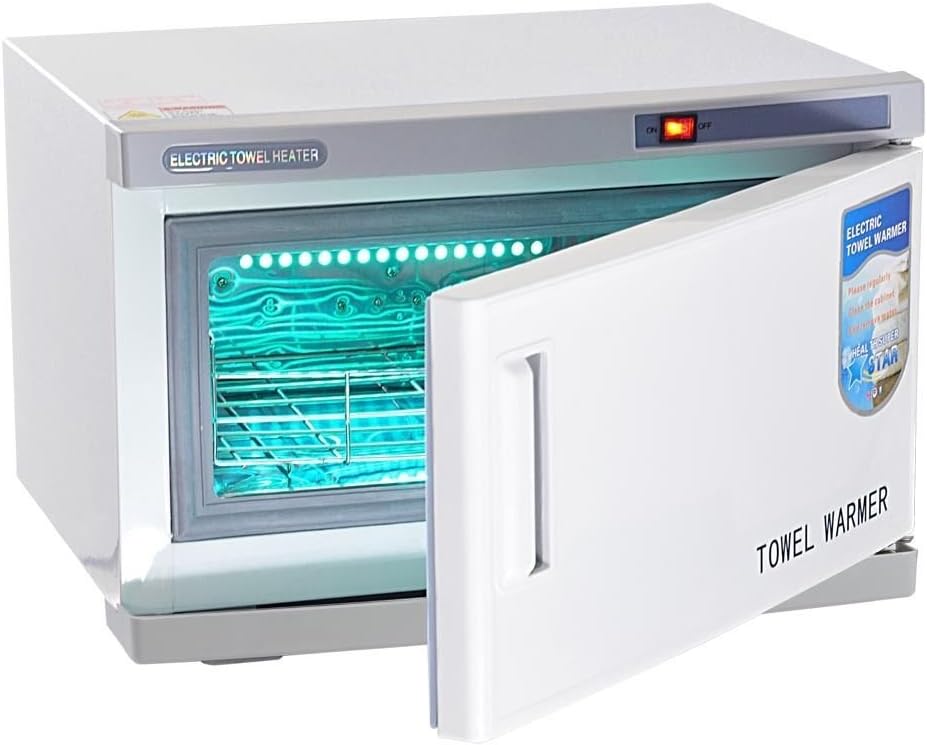 Triprel Inc Portable 2 in 1 Hot Towel Warmer UV Sterilizer Cabinet Massage Beauty Salon Spa Facial - 16L