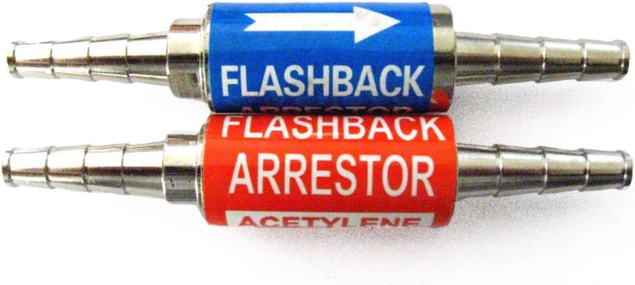 Inline 3 8 Oxygen Acetylene Propane Flashback Arrestor Set Barbs Inline 3 8 Oxygen Acetylene Propane Flashback Arrestor Set Barbs