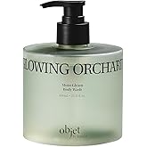 KUNDAL Objet Moist Gleam Body Wash, Hydrating Glow Skin with Hyaluronic Acid & Ceramide, pH Balanced Formula, Luxury Fragrance, Santal Rose, 15.21 fl. oz (450ml) (Linen Water)