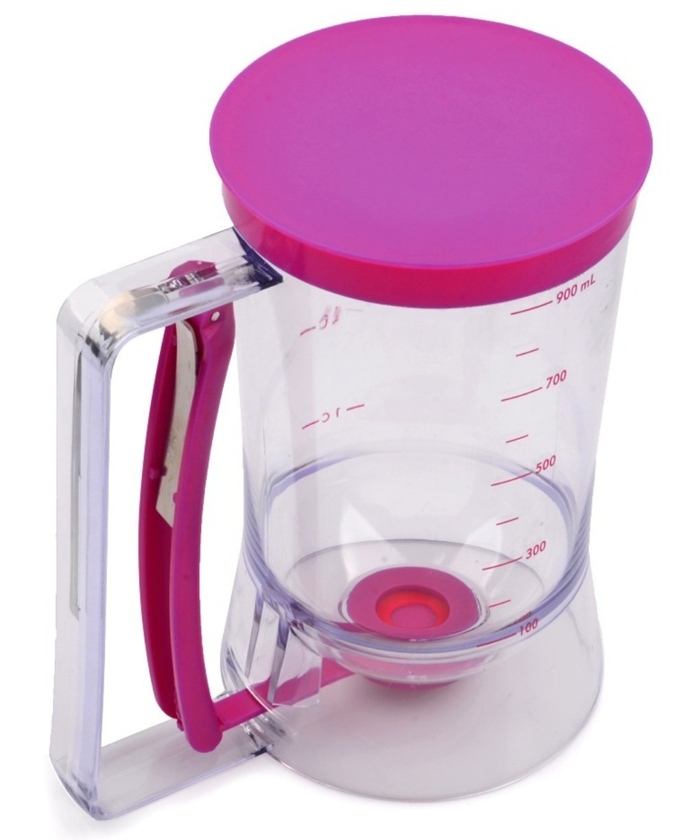 EZ Pancake Batter Dispenser 4 Cup Waffle Muffin Cupcake Batter