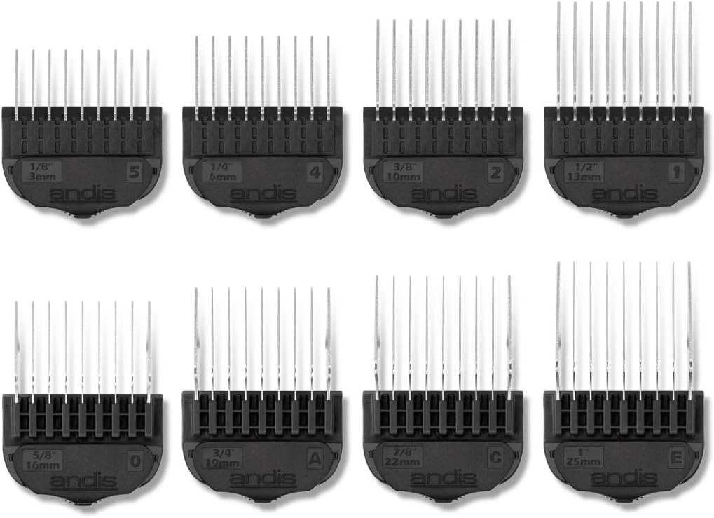 Andis 9-Piece Clipper Combs for Small Pets, Blue (12860): Pet Supplies