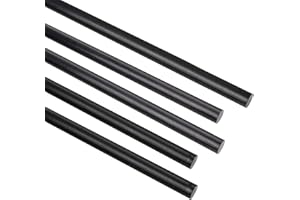 FANCYWING 500MMX 1.0MM 1.5MM 2.0MM 2.5MM 3.0MM 4.0MM 5.0MM 6.0MM 7.0MM 8.0MM 9.0MM 10.0MM 5 PCS Carbon Fiber Rod for RC Airplane DIY Craft 1.5 mm Matte Pole 500mm