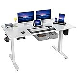 DUMOS Electric Desk Sit Stand Up Computer Work