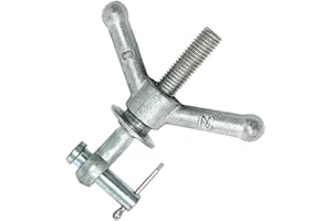 Gloxco Wingnut Assembly for Manways, 5/8" Eye Bolt, 5-1/2" Long, Each (WNA-1010-0100)