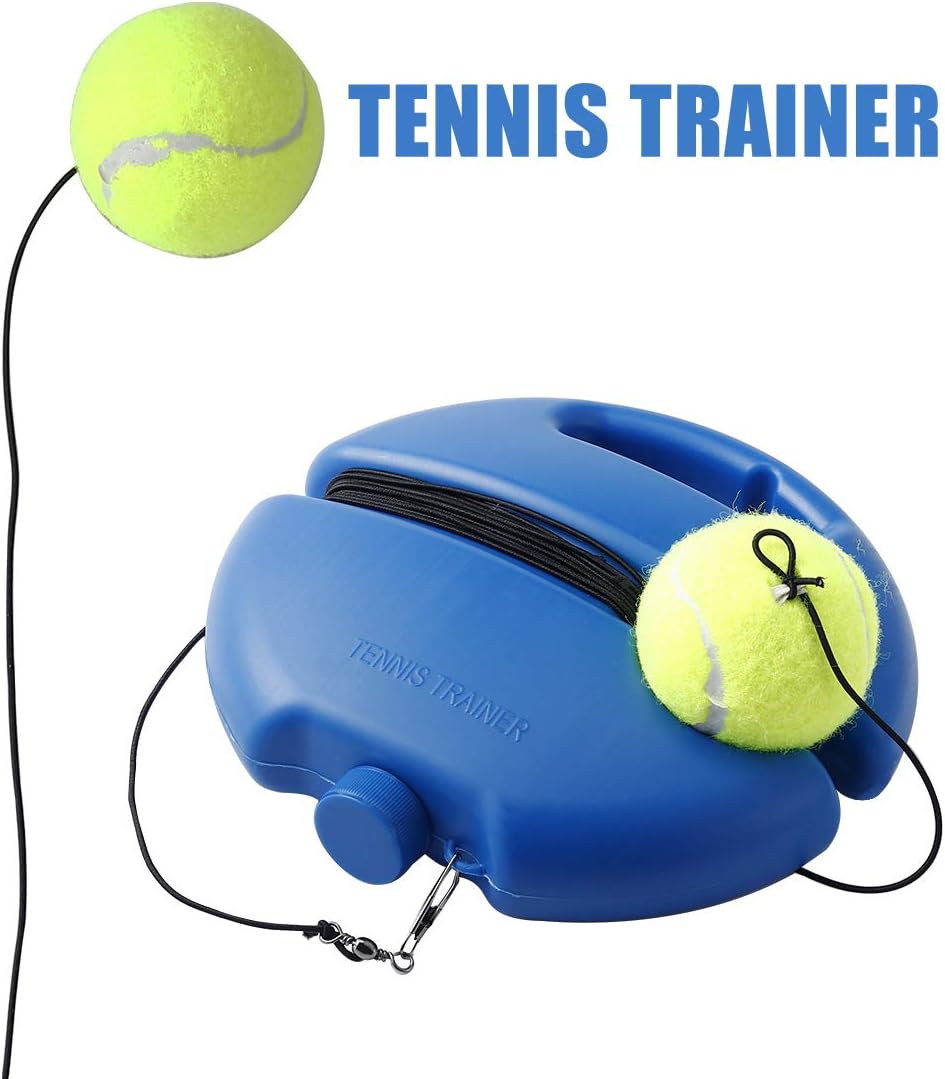 ISWAKI Tennis Trainer Tennis Equipment Practice Training Tool Sport Exercise Blue : Sports & Outdoors