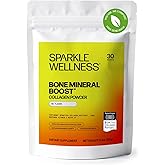 Sparkle Wellness FORTIBONE Bioactive Collagen Peptides | Collagen Powder Supplement with Nutra C Buffered Vitamin C for Bone Health | Bone Mineral Boost (No Flavor) [30 Serves]