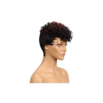 Amazon Com Brazilian Afro Kinky Curly Hair Short Human Hair Wigs