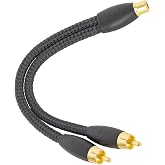 AudioQuest FLX-X F22M RCA Splitter - 1 Female > 2 Male