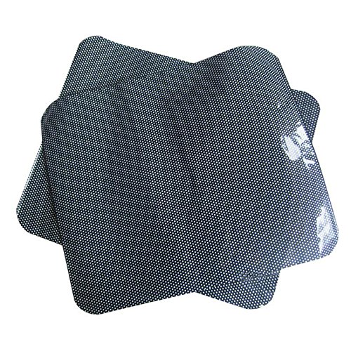 Leaftree 2 Pcs Black Car Rear Window Side Sun Shade Cover Block Static Cling Visor Shield Screen