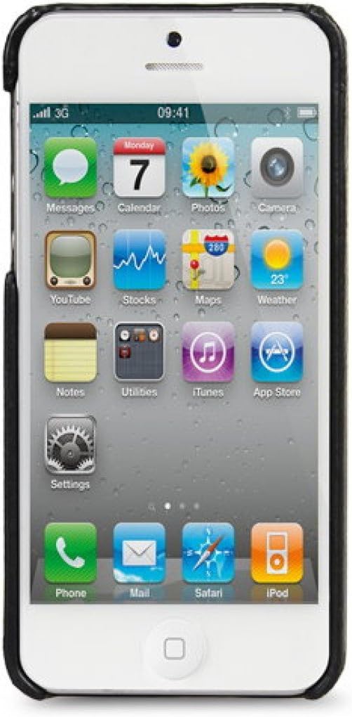 Melkco Premium Leather snap cover for iphone 5, Black LC