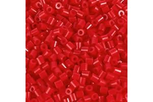 ZLLBTMO Fuse Beads 2000Pcs Red Melting Bead 5mm Iron Beads for Arts and Crafts