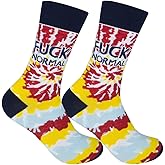FUNATIC Funny and Crazy Socks with Sayings - Novelty Gifts for Men, Women, Teens