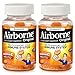 Airborne 750mg Vitamin C Immune Support Supplement Gummies for Adults, Zesty Orange Flavor, Gluten Free Crafted Blend with Powerful Antioxidants Vitamins A C & E, 63 Gummies (2 Pack)