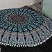 Popular Handicrafts Kp834 Large Hippie Mandala Floor Pillow Cover - Cushion Cover - Pouf Cover Round Bohemian Yoga Decor Floor Cushion Case- 32