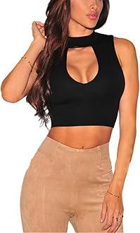 peephole shoulder crop top