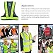 Fuloon 16 LED Light Up Safety Vest with Reflective Vest (Black with Green)