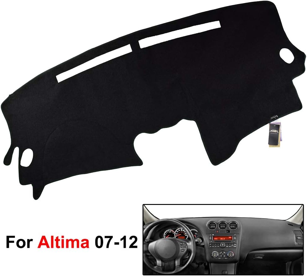 XDDXIAO Voor Nissan Altima 2007 2008 2009 2010 2011 2012 Dash Mat Dashboard Cover Dashmat Anti-vuil Pad Tapijt Guard auto Accessoires,Black