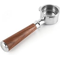 CrossCreek 54mm Espresso Bottomless Portafilter with 3 Ear | Fits 54mm Breville/Sage Barista Espresso Machine | Stainless Ste