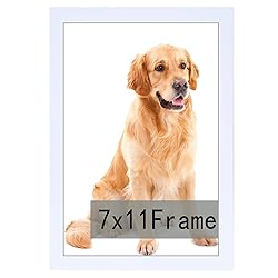 RUN HELIX 7x11 Picture Frame White for Wall Hanging