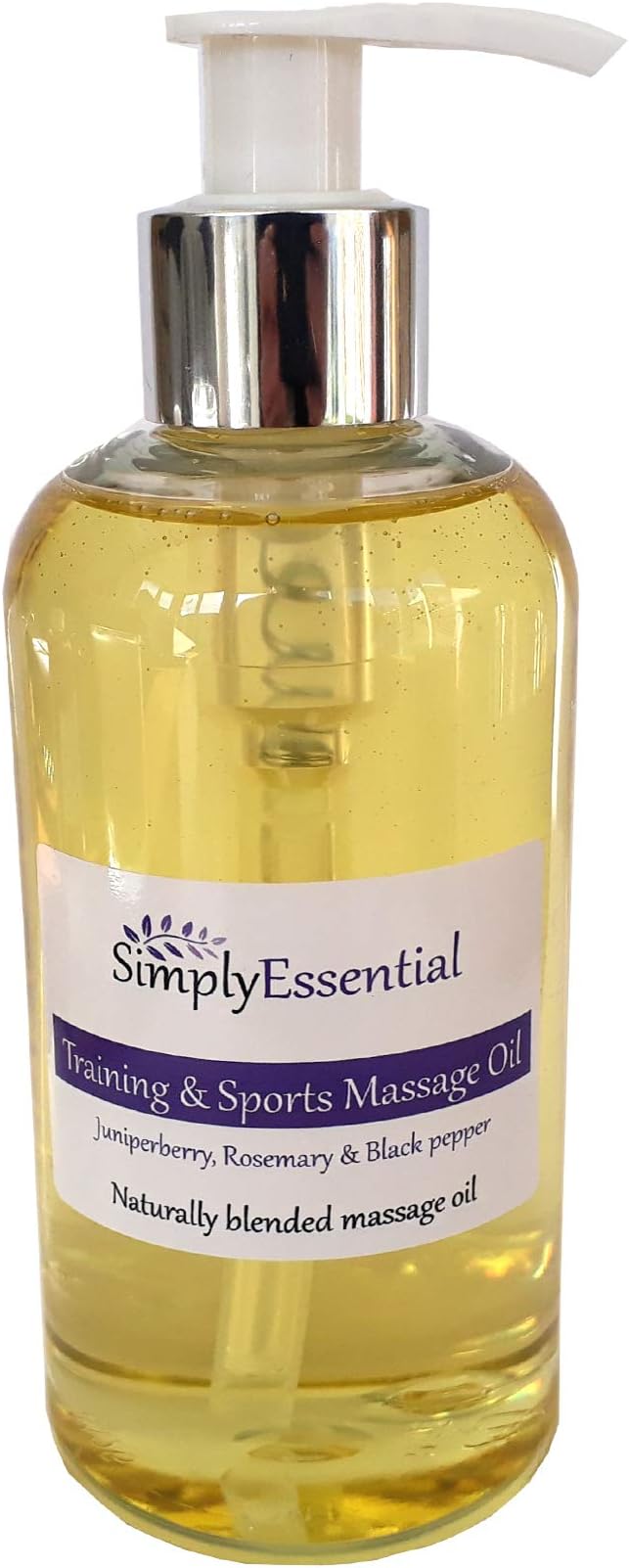 Simply Essential Sports Training massage oil 250ml ease muscle joints, aches pains Pre post Workout exercise