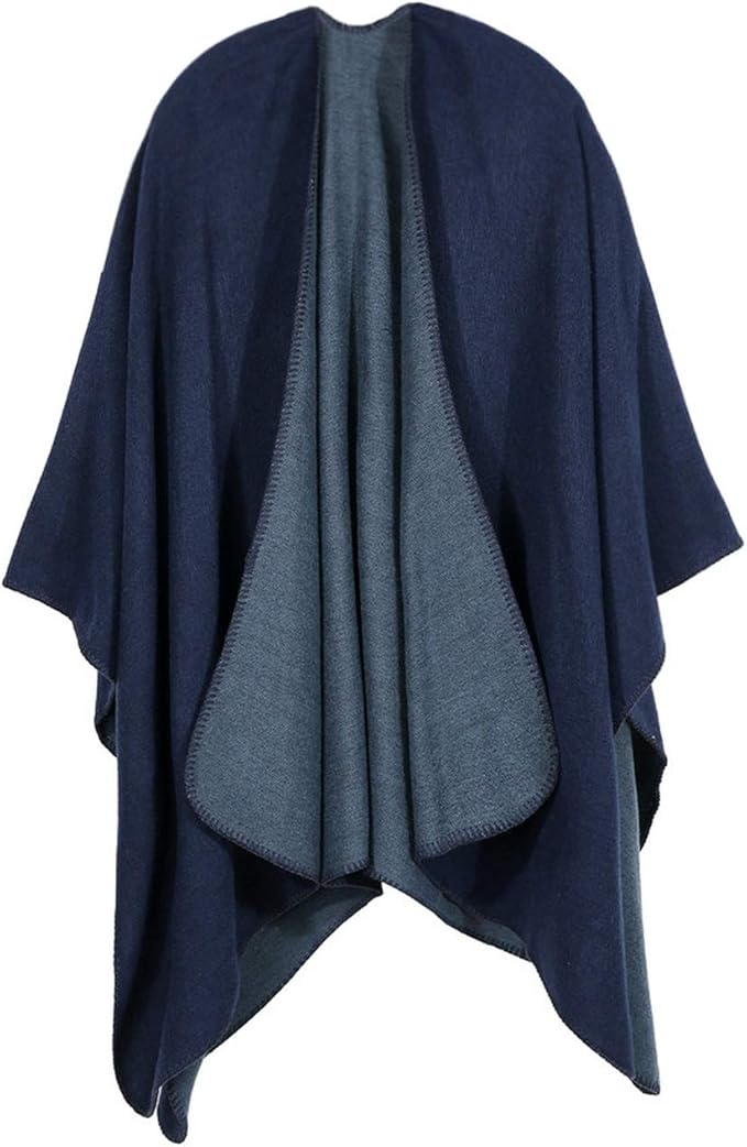 Capa de invierno de las mujeres suave de cachemira sólida chaqueta de