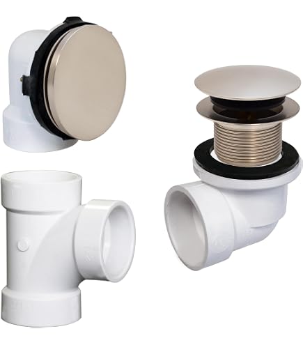 Westbrass Illusionary Overflow Sch. 40 PVC Plumbers Pack with Tip